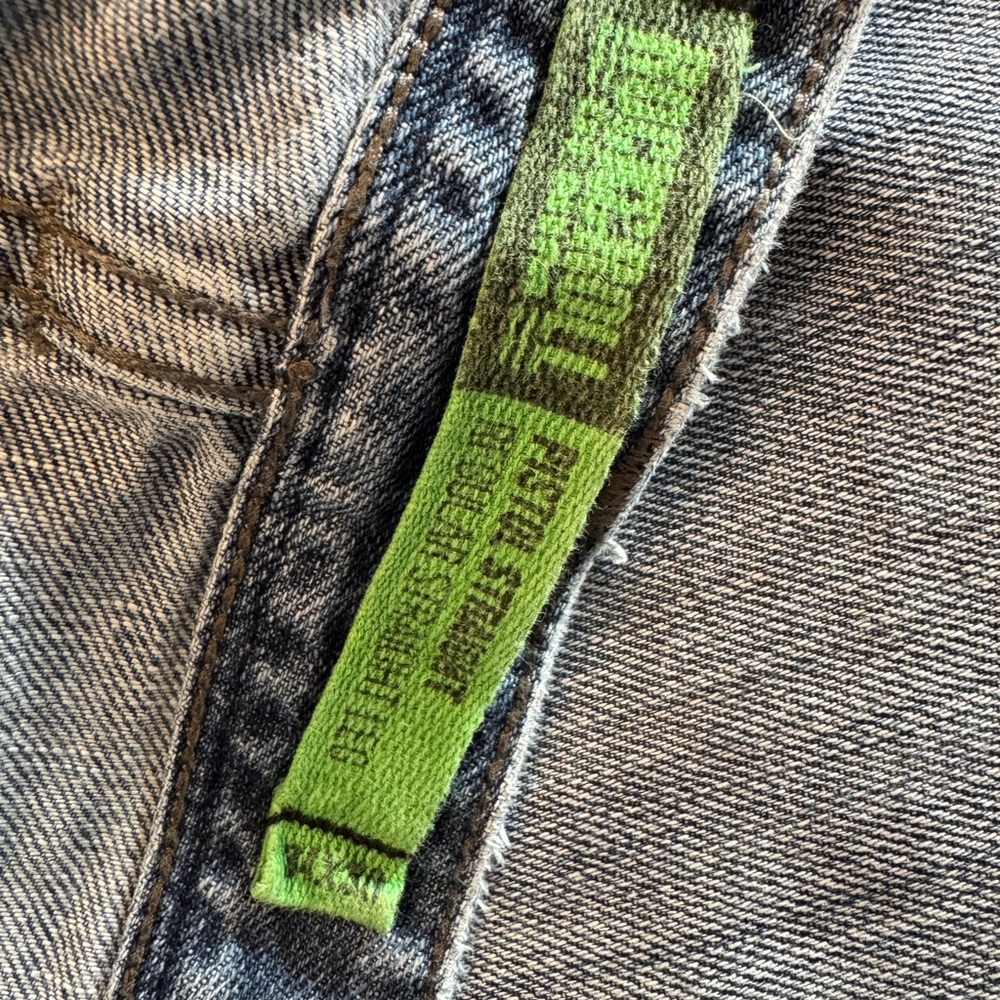 Diesel Black and Gray Slim Straight Jeans